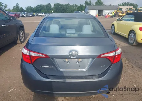 2014 Toyota Corolla Le z USA, uszkodzony, nr VIN 2T1BURHE0EC125577